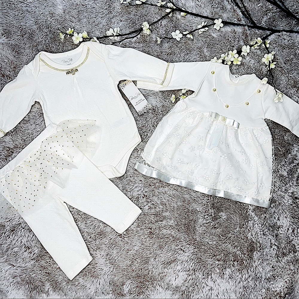 Rene Rofe Baby girls 3 piece set bundle NEW